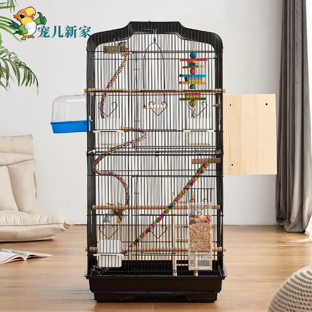 ເຮືອນໃຫມ່ທີ່ມັກຂອງນົກຊະນິດຂະຫນາດໃຫຍ່ cage parrot cage tiger skin peony black phoenix ອຸທິດຕົນເປັນພິເສດຂະຫນາດໃຫຍ່ສໍາລັບການຂະຫຍາຍພັນ villa cage