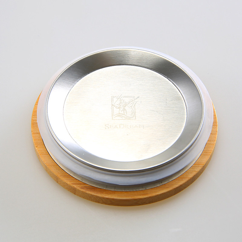 Creative Mark Cup Lid Round Wood Log Bamboo Lid Coffee Cup Lid Accessories Dust-Proof Wooden Glass Lid