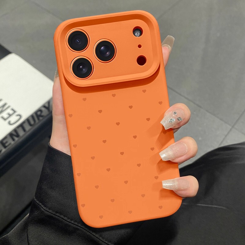 Japanese Demiu Case for Apple iPhone 17 New Model iPhone 17 Pro Liquid Silicone 17 Air Starry Orange Unique Super Stylish Pro High-End Feel Full Lens Protection 17 Pro Max Soft Case