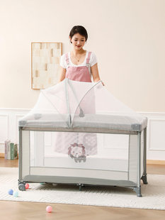 Кровать для младенца многофункциональный складные портативный кровать для младенца 0-4 года новорожденных съемный встряска Корзина кровать с колес