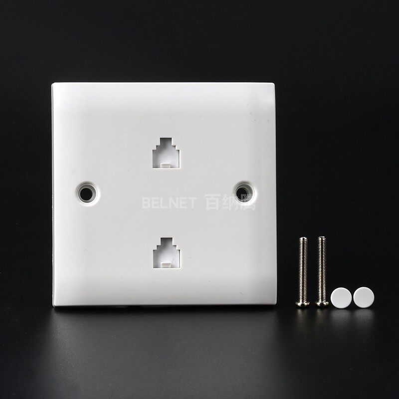 Two-digit telephone simple panel telephone patch panel 86 type telephone socket American telephone single and double port panel