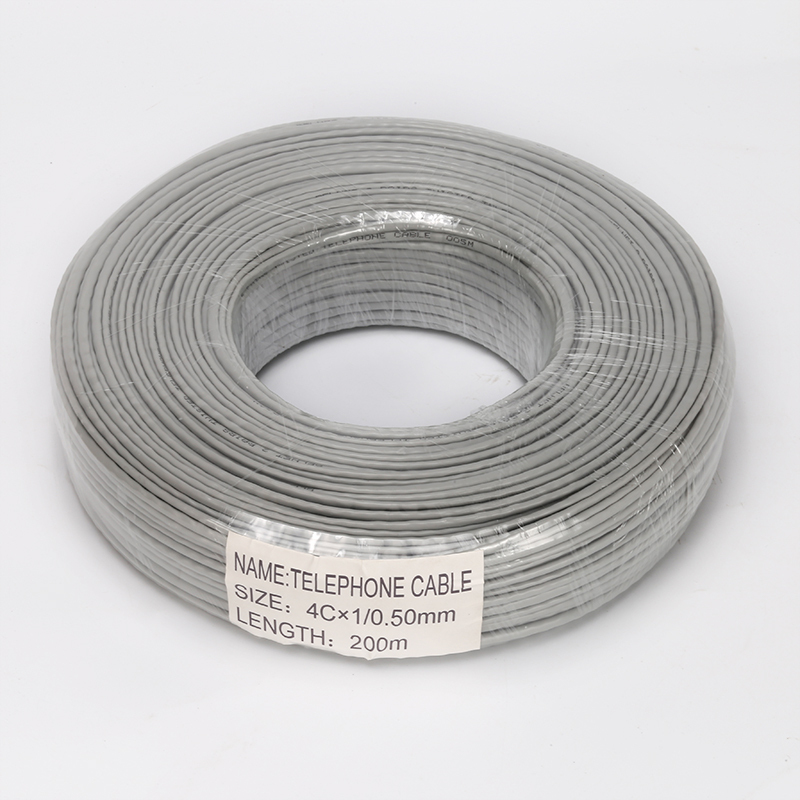 Pure Copper National Standard 4-Core 0.5 Twisted Pair Telephone Cable Rj11 Landline Connection Hyv Indoor and Outdoor Communication Network Cable Pure Copper National Standard 4-Core 0.5 Twisted Pair Telephone Cable Rj11 Landline Connection Hyv Indoor and Outdoor Communication Network Cable