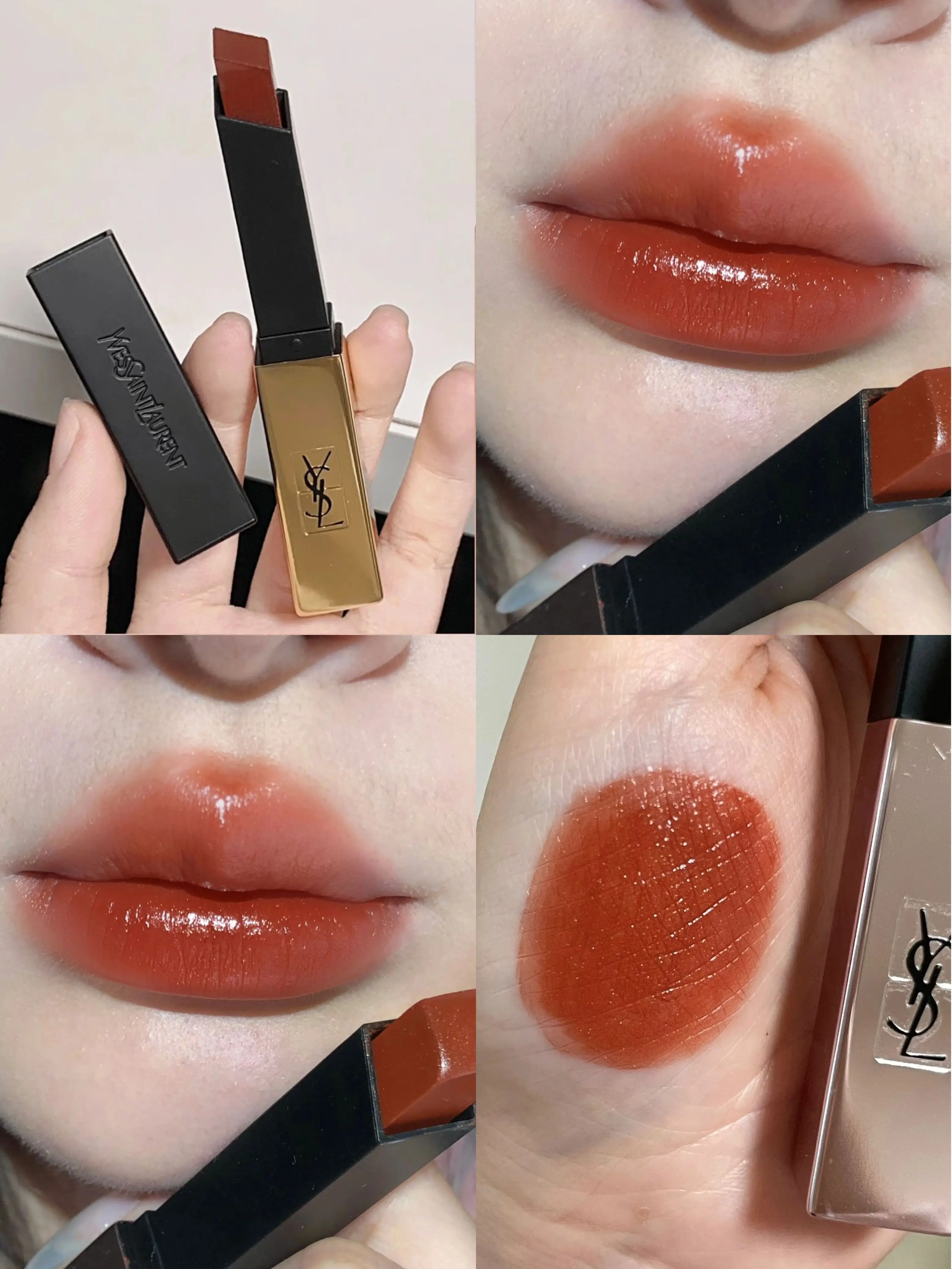 Китайский День Святого Валентина подарок YSL зебра Yves Saint Laurent маленькая черная полоса матовая помада 1966 316 317 314 302