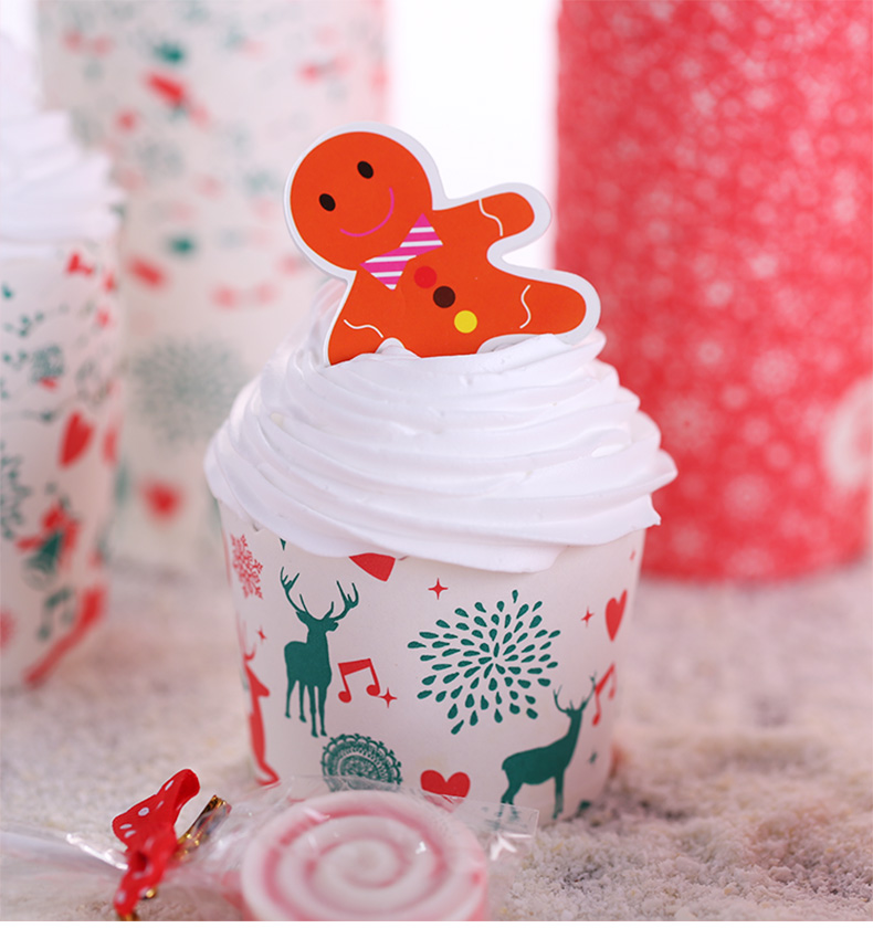 Cupcake giấy cốc Muffin bánh cốc nướng hộ gia đình nhỏ giấy cốc bánh khuôn khay giấy 100 - Tự làm khuôn nướng khuôn làm bánh flan