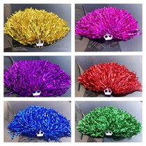 Cheerleaders holding flowers cheerleading flower balls cheerleading flower balls hand-waving flowers cheerleaders holding flowers dance performance balls