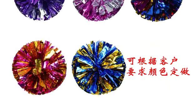 Cheerlead Balls Hoa Balls Cheerleaders Cheerleaders Square Dance Hand Hoa Dance Dance Đạo cụ Biểu diễn lớn Double Head Xử lý - Khiêu vũ / Thể dục nhịp điệu / Thể dục dụng cụ đồ nhảy dancesport