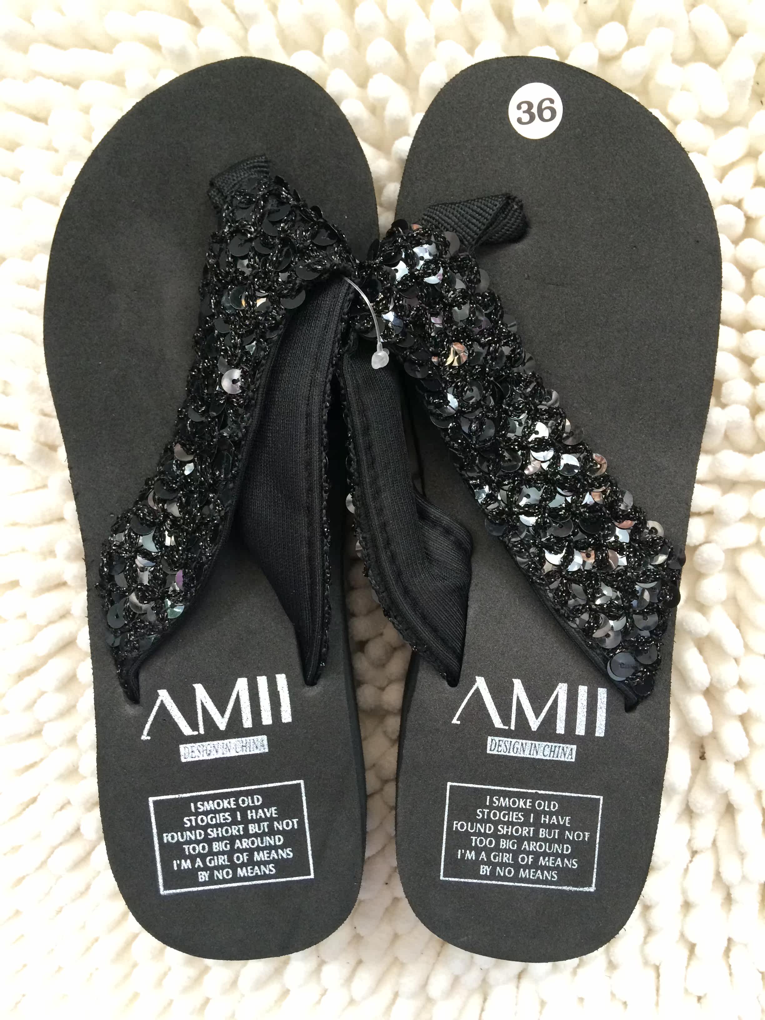 Sandales femme OTHER   en tissu paillete - Ref 2669358 Image 4