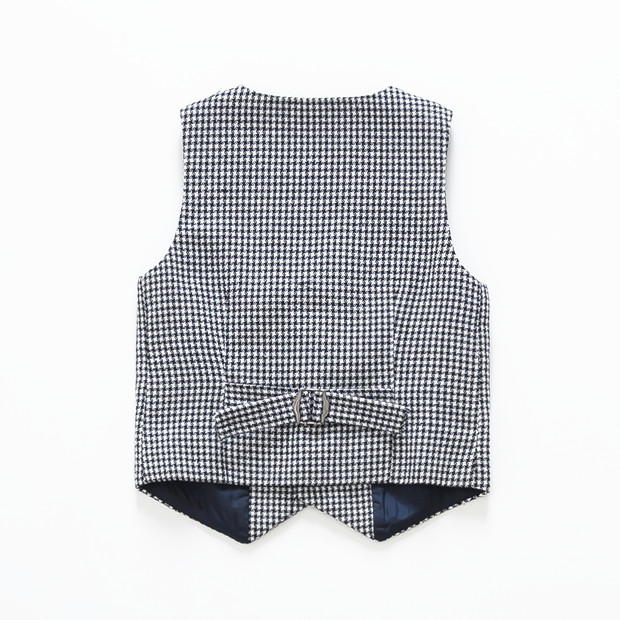 Mùa xuân và Mùa Thu Phù Hợp Với Trẻ Em Vest Houndstooth Áo Len Cậu Bé Bé Vest Mỏng Vest Cậu Bé Lớn Hiệu Suất