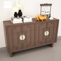 Modern Chinese solid wood dining side cabinet New Chinese full solid wood Kitchen Cupboard restaurant Whole Dress Lockers Home cupboard
