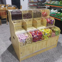 Exhibition Cabinet Shelving Ladder Shelves Trapezoidal Bulk Cabinet Dry Fruit Cabinet Food Shelving Supermarket Five Valley Grocery Store Shelves Exhibition Cabinet