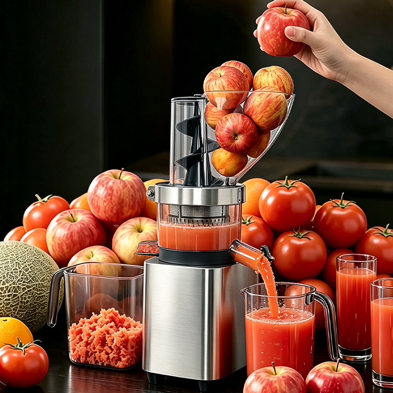 【Enhanced Commercial Model】Maikeku Original Juice Extractor Commercial Juicer with Pulp and Juice Separation, Specially Designed for Store and Stall Use