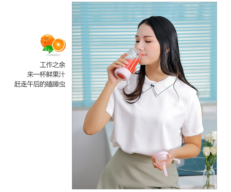 máy xay sinh tố cầm tay philip Michael mát di động máy ép trái cây gia đình sạc nhỏ máy ép trái cây chiên nhỏ điện thủy tinh cốc - Máy ép trái cây máy xay sinh tố philip