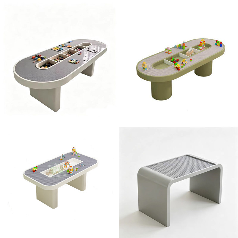 Children's Table and Chair Set in the Entertainment Area of the Sales Office, Mezzanine Game Table, Reading Area, Early Education Center, Lego Building Block Table Children's Table and Chair Set in the Entertainment Area of the Sales Office, Mezzanine Game Table, Reading Area, Early Education Center, Lego Building Block Table