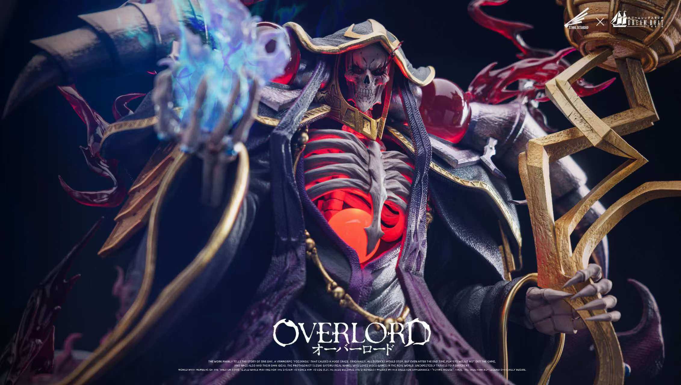 DBS Time Studio Overlord Ainz Ooal Gown Resin Painted Statue H51cm
