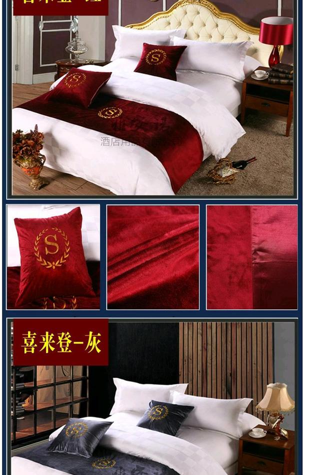 bộ đồ giường khách sạn khách sạn cao cấp Khăn giường ngủ cuối cờ cuối giường nệm bìa vận chuyển - Trải giường ga giường cute