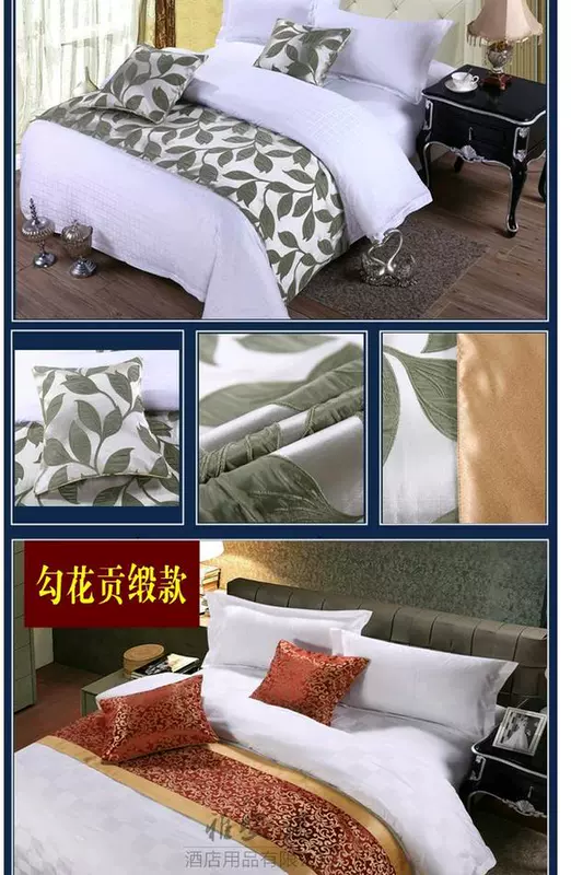 bộ đồ giường khách sạn khách sạn cao cấp Khăn giường ngủ cuối cờ cuối giường nệm bìa vận chuyển - Trải giường ga trải giường chống thấm