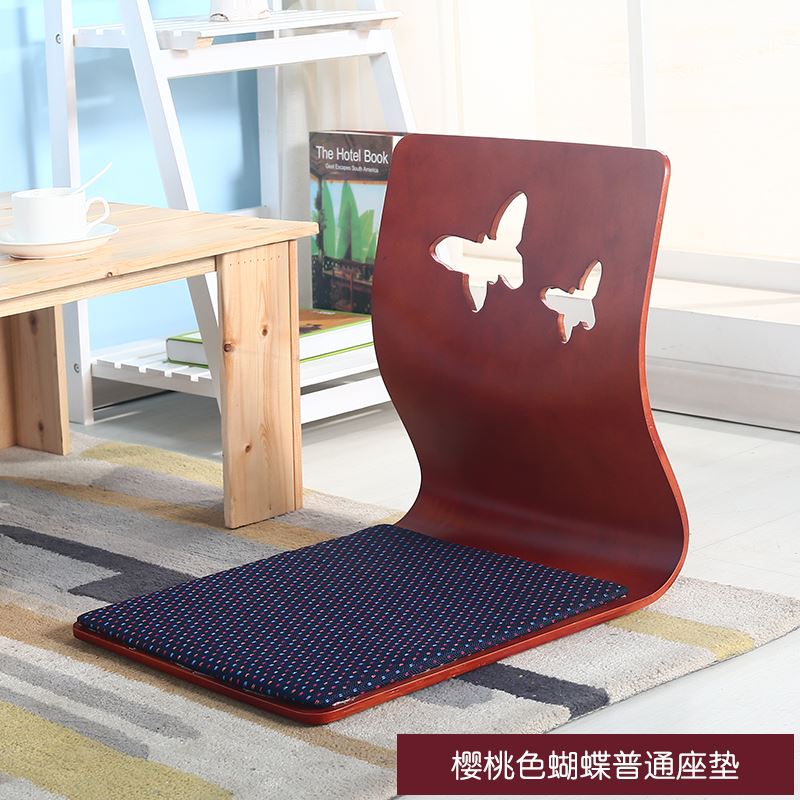 Household footless one-piece backrest chair Nursing tatami New thickened bed seat and room chair Bay window floor