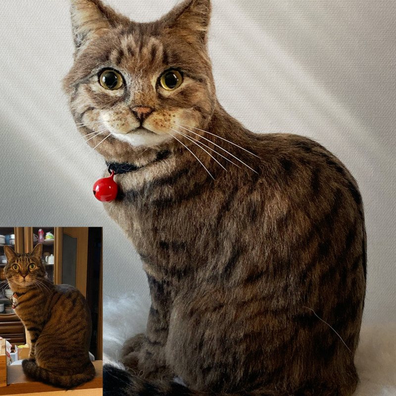 Meow Fairy Wool Felt Cat Pooch Pets Custom Resurrection Set Up To Emulate Whole Body Model Playoff Life