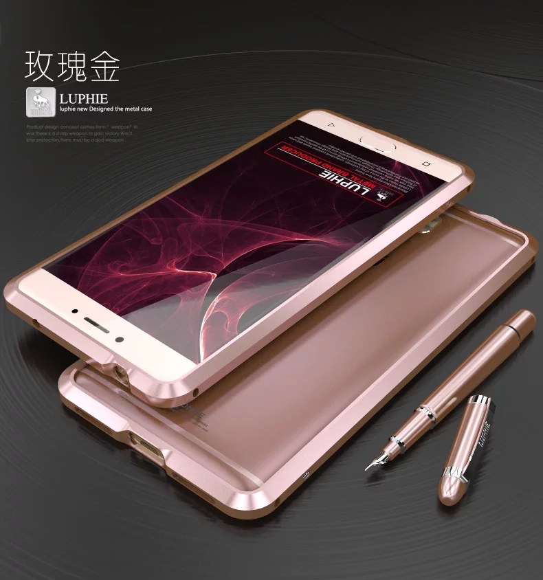 Luphie Blade Sword Slim Light Aluminum Bumper Metal Shell Case for Gionee M6 Plus & Gionee M6