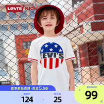Levis Levis childrens clothing children short sleeve year summer boy t-shirt half sleeve big boy blouse pure cotton