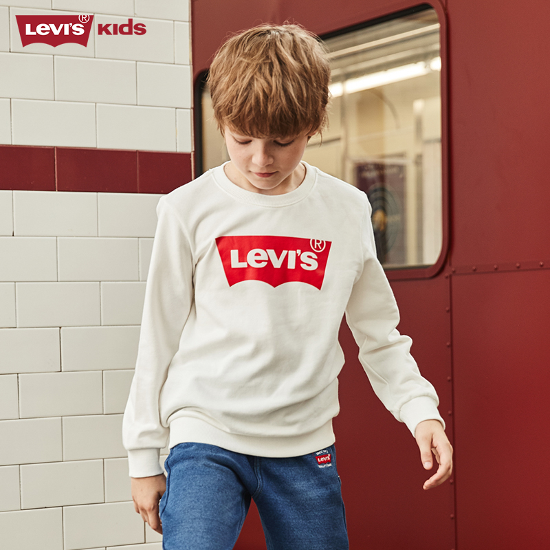 Levi’s 李维斯 男童圆领卫衣 天猫优惠券折后￥119包邮（￥219-100）90~130cm码3色可选