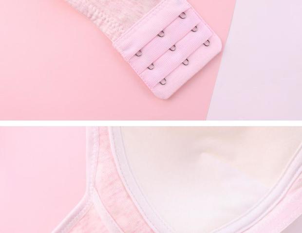 AB 2018 hè mới bra bra phần mỏng cotton mềm mại không có vòng thép thoáng khí phát triển áo ngực stereo E201 áo lót k dây