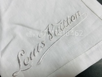 Spot limited square scarf handkerchief 100 % linen