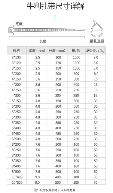 ມາດຕະຖານແຫ່ງຊາດ 3/10*500 ຊຸດສາຍ nylon locking ຕົນເອງ ties ສາຍພາດສະຕິກທີ່ເຂັ້ມແຂງ buckle ຜູກມັດສາຍເຊືອກຜູກມັດຄົງທີ່