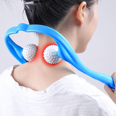 多功能颈椎按摩器手动脖子腰部腿脚颈椎多部位塑料制品 礼品赠送