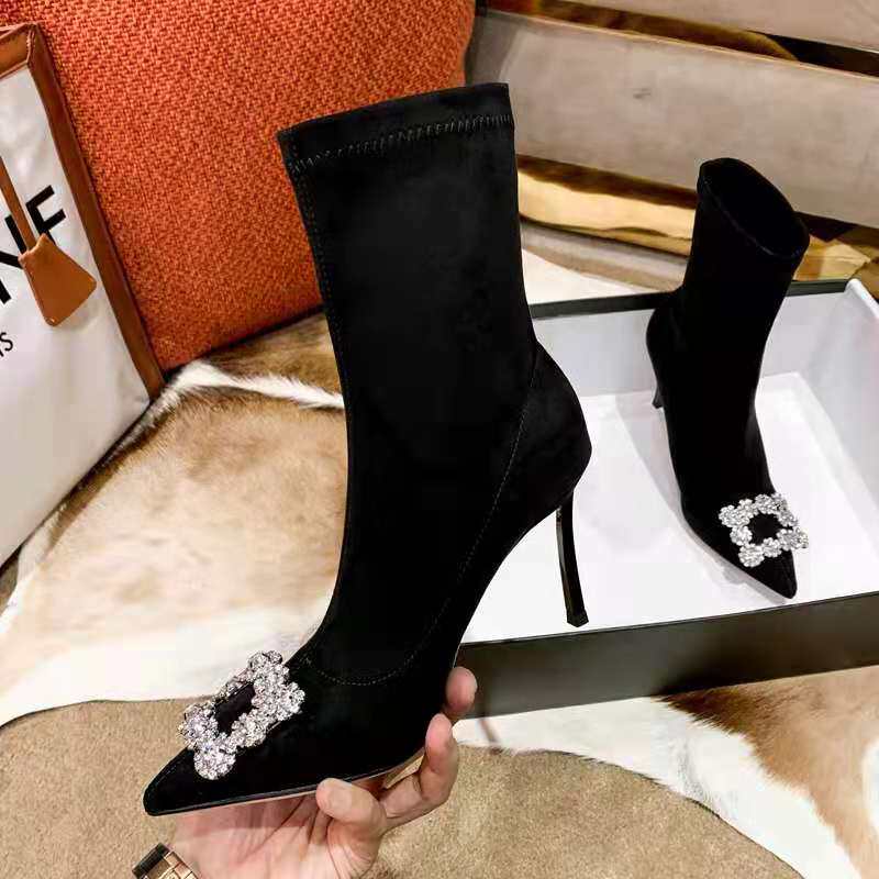 red rhinestone boots