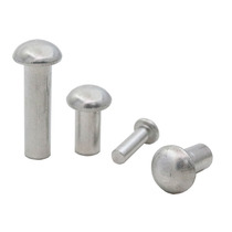 Promotion GB867 semi-round head solid aluminum rivet round head rivet tapping aluminum rivet semi-round Rivet