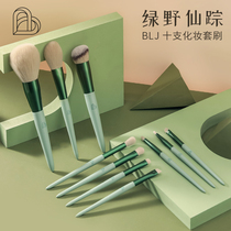 BLJ makeup brush set ten eye shadow brush high gloss repair loose foundation blush eyebrow lip brush portable female full set