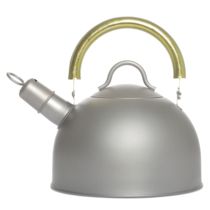 Con Companion Pure Titanium Burning Kettle Light Weight Portable Large Capacity Hot Water Kettle Teapot Home Outdoor Camping Kettle 2L Liter