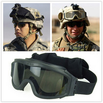 Military fan FAST locust goggles three riot lens set rail helmet goggles CS goggles