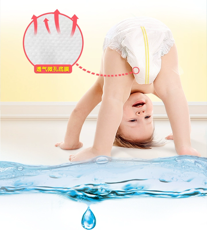 Siêu mỏng thoáng khí tã L16 mảnh bé nam và nữ bé tã khô không tã pull-up quần mẫu tả huggies