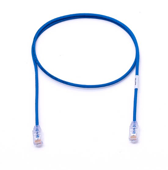 Panduit has a wide range of six types of non-shielded jumps blue 28AWG ultra fine 6A million megabit finished product line 12 3 5 m