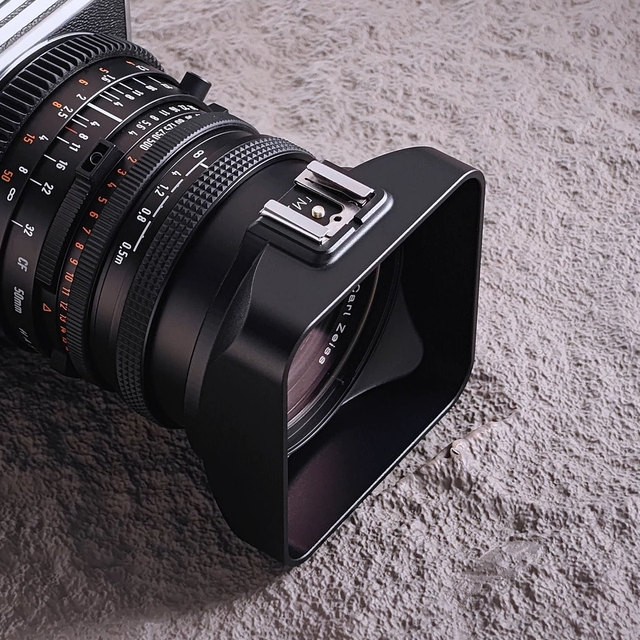 [Meng] Suitable for Hasselblad 500/503 Cf Cfe Lens B60 Mount Metal Cold Shoe Integrated Lens Hood