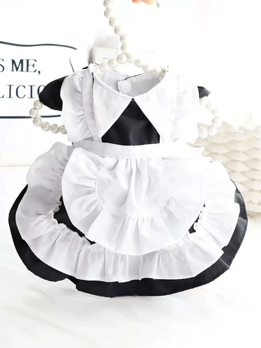 Наряд для любимой горничной кошка собака кошка платье милая одежда кота кошка собака юбка принцесса лолита