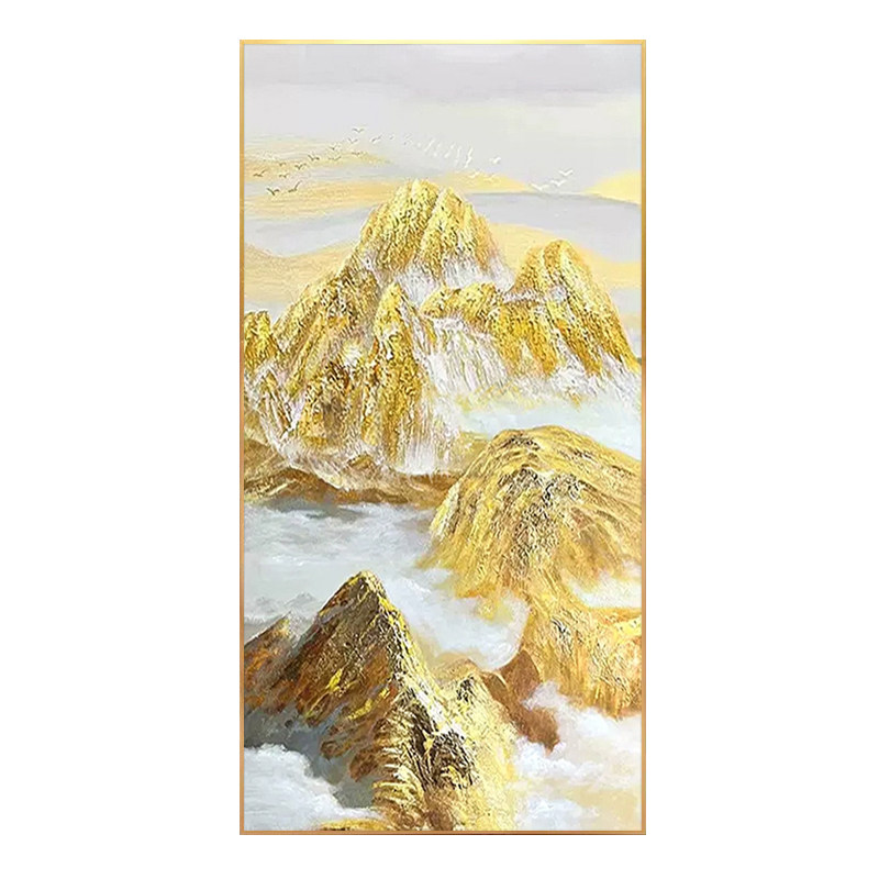 2025流行趋势下，日照金山铜雕画如何为玄关走廊装饰画和新中式餐厅添彩?