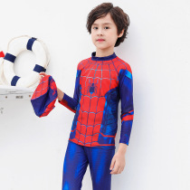 Child swimsuit Split Boy Long Sleeve Sunscreen Speed Dry Korean version swimsuit CUHK Tong Boy swimsuit spa swimming trunks