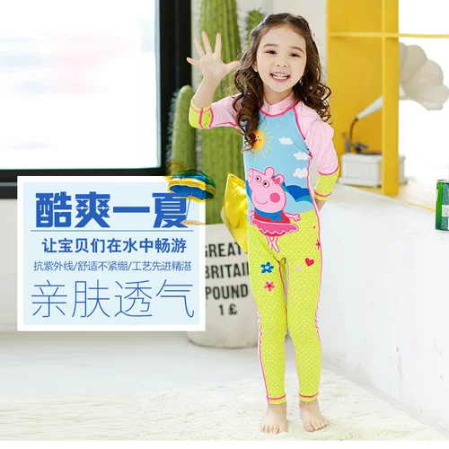 Детский купальник подходит для мужчин и женщин, лонгслив, защита от солнца