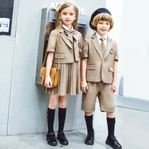 High-end Elementary School Uniforms School Uniform Kindergarten Garden Suit Inellen Wind Childrens Class Suit Graduation Gown Outsuit