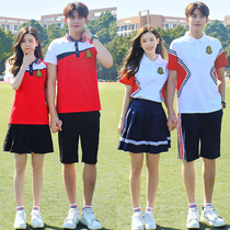 Primary school uniforms for summer clothes 5th 6th grade class clothes suit First high school high school students big rap class dress graduation photos