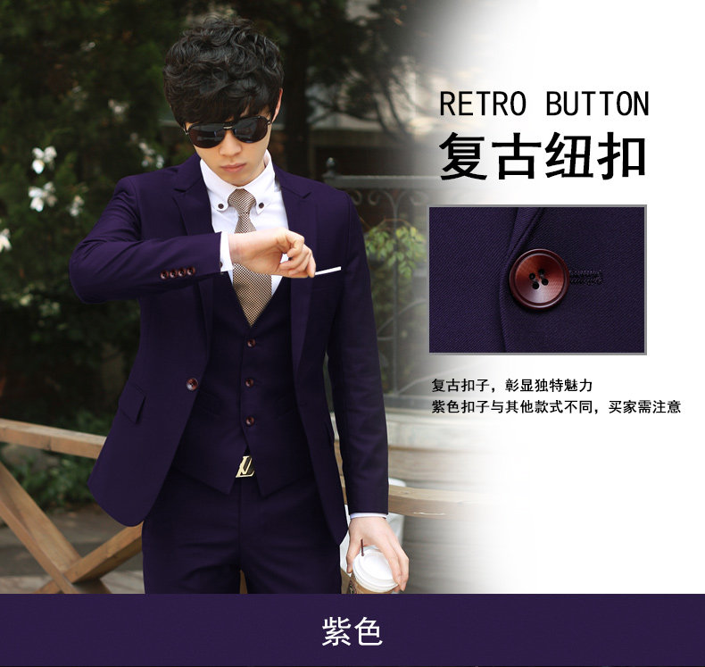 Costume homme en laine pour Quatre saisons - Ref 1549417 Image 18