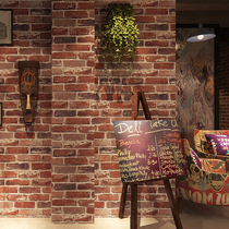 Non - self - adhesive 3D brick brick brick brick wallpaper hairdryer café café bar industrial wind wallpaper