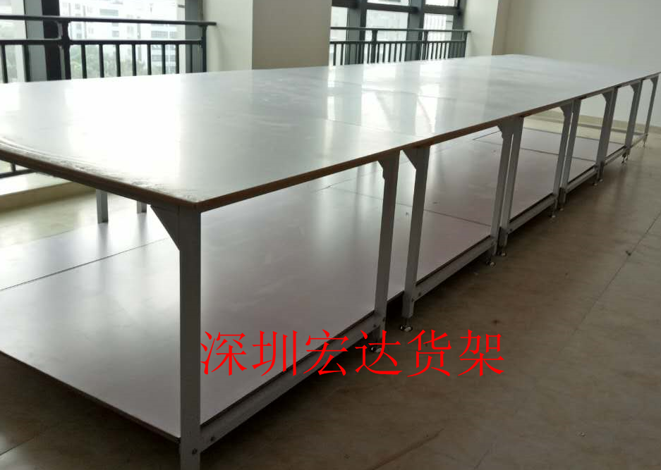 Shenzhen Hongda clothing cutting bed packing Fangtong workbench assembly table cloth cutting table cutting table operating table shelf