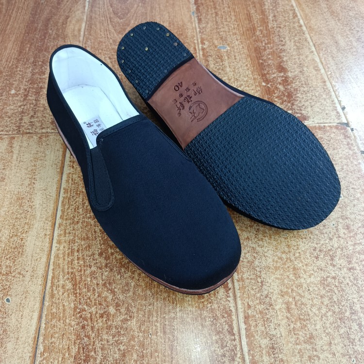 Old Beijing Cloth Shoes Men's Cowhide Sole Dress Woolen Scarf One-Leg Men's Shoes Breathable Deodorant Handmade Cloth Shoes for Driving Old Beijing Cloth Shoes Men's Cowhide Sole Dress Woolen Scarf One-Leg Men's Shoes Breathable Deodorant Handmade Cloth Shoes for Driving