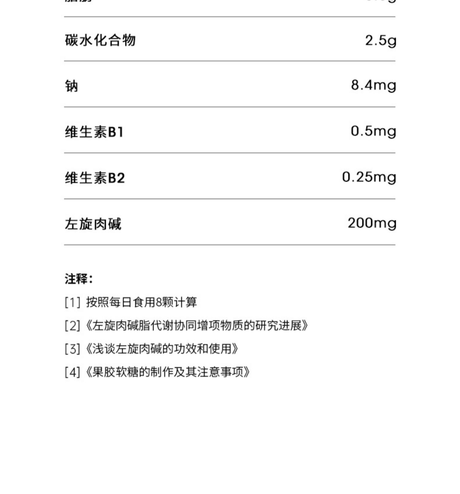 肌肉科技·左旋肉碱软糖运动零食