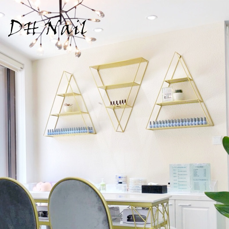 ins Nordic beauty nail display rack mask nail polish shelf wall-mounted medecor cabinet wall display shelf cupboard