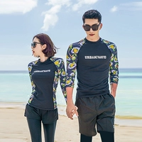 Mới lặn Hàn Quốc phù hợp với nữ sứa quần áo chống nắng snorkeling áo tắm dài tay phù hợp với cặp đôi nam quần áo lướt - Vài đồ bơi 	đồ đi biển đôi	